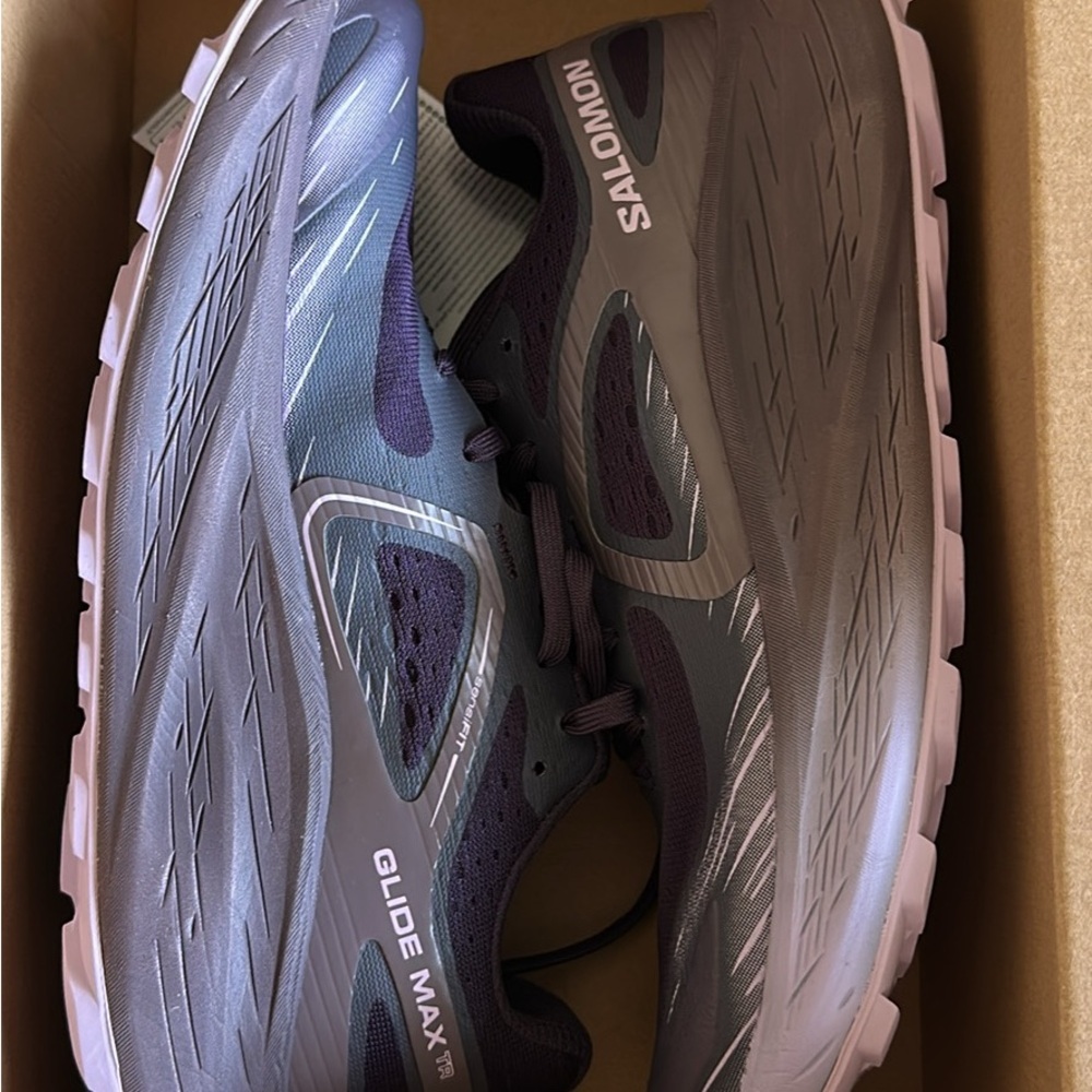 Salomon Glide Max TR Women's Running Shoes in Purple NWT size 8.5